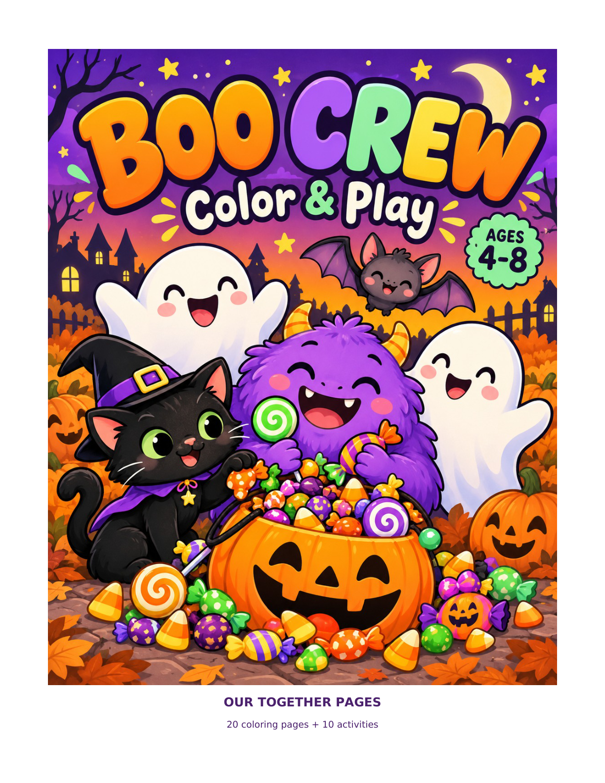 Boo Crew Halloween coloring and activity book cover